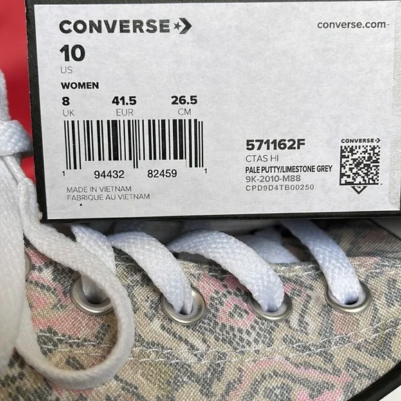 Converse 571162F
CTAS HI
PALE PUTTY/LIMESTONE GREY
WMNS sneakers - athletic shoe - Picture 16 of 16